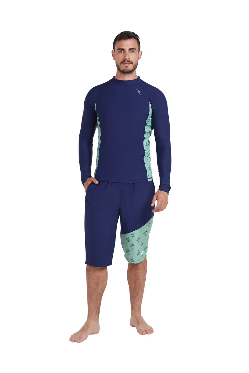 COEGA SUNWEAR  COEGA  Mens Mens Capris - Navy Spring Palms for Men | Best Price UAE